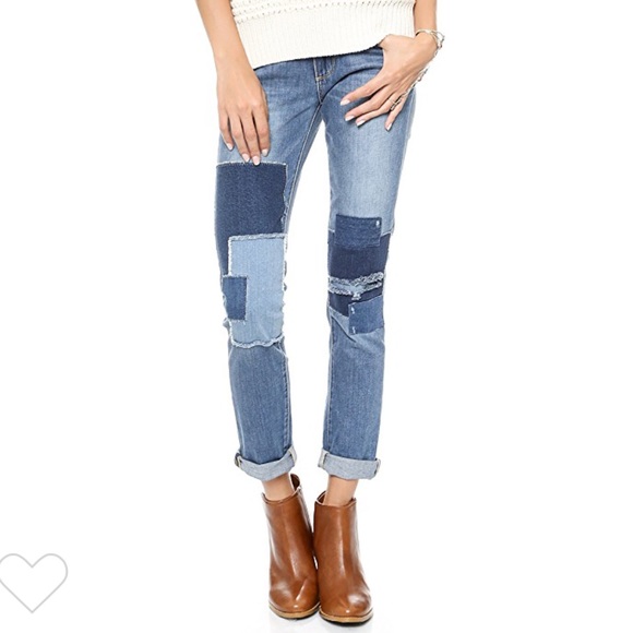 PAIGE Denim - PAIGE Jimmy Jimmy skinny patchwork jeans